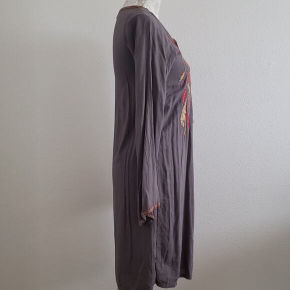 Wrangler Embroidered Long Sleeve Dress S - Picture 7 of 10